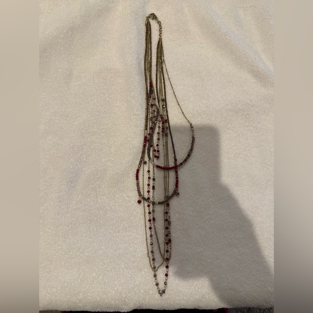 Layered beaded necklace